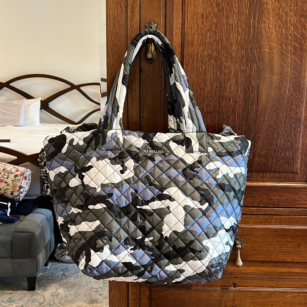 MZ Wallace Camo medium metro tote